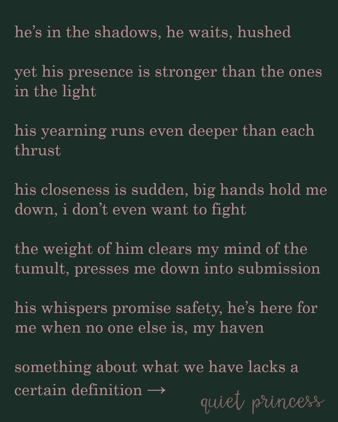 'Naughty Poem' — confessional poetry by QuietPrincess